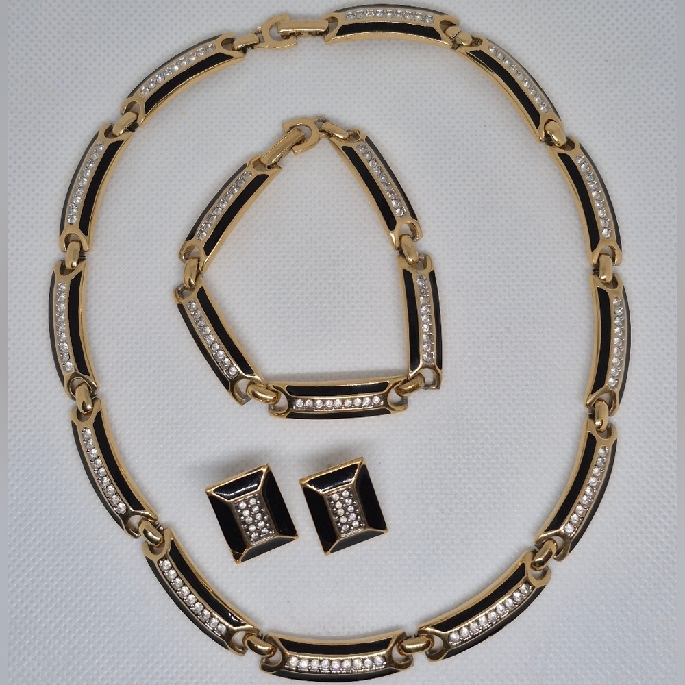 BUTLER FIFTH AVENUE COLLECTION Vintage Jewelry Set, Necklace, Bracelet, Earrings - Picture 6 of 16